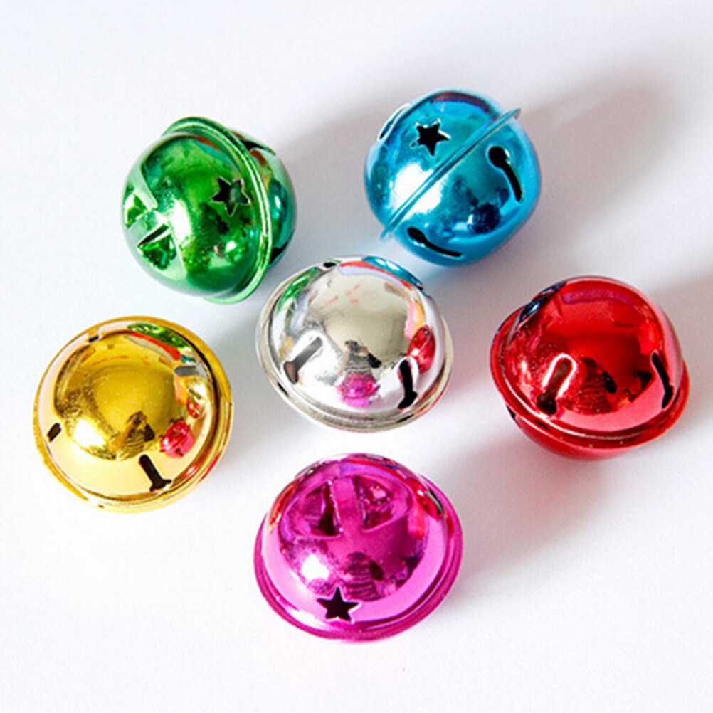 10 stks/partij Mix Kleur Kleine Jingle Bells 30mm Bells Festival Sieraden Decor Thuis Kerst Decoratie Benodigdheden: Default Title
