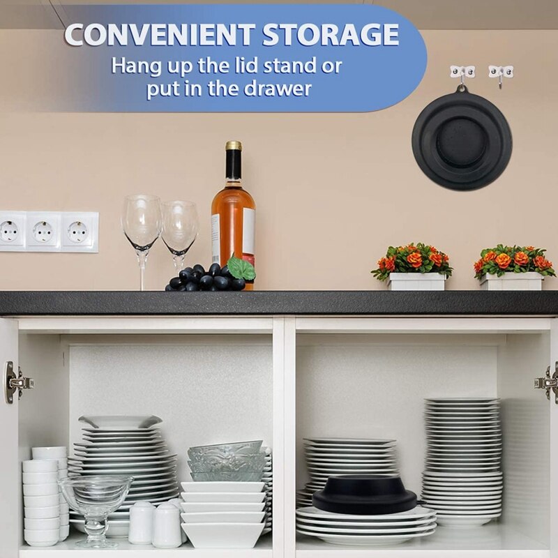 Siliconen Deksel Stand, Siliconen Snelkookpan Deksel Houder Accessoires Voor Ninja Foodi Snelkookpan