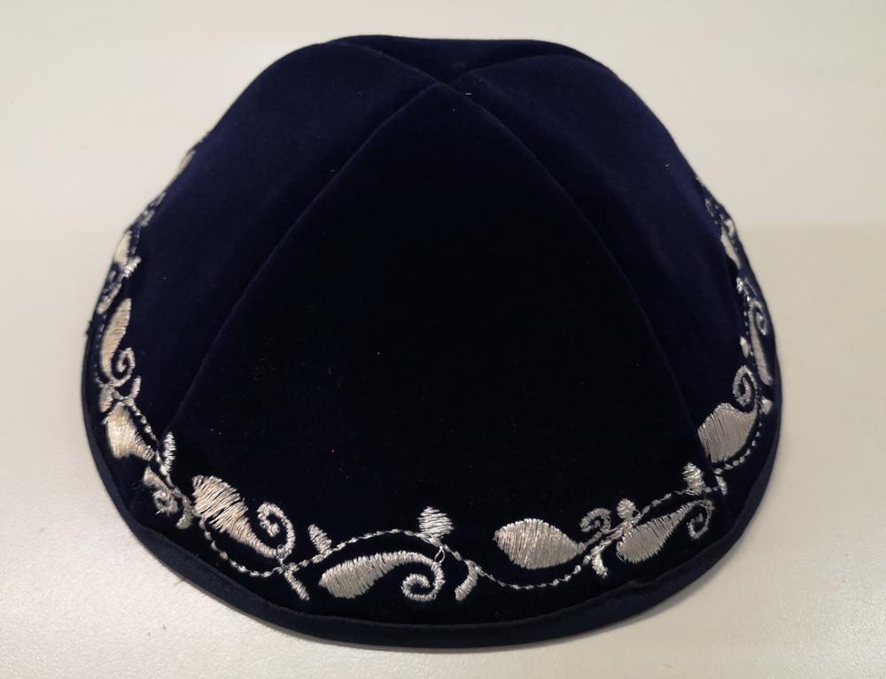 20CM SAMT GESTICKT JÜDISCHE KIPA KIPPA KIPPOT