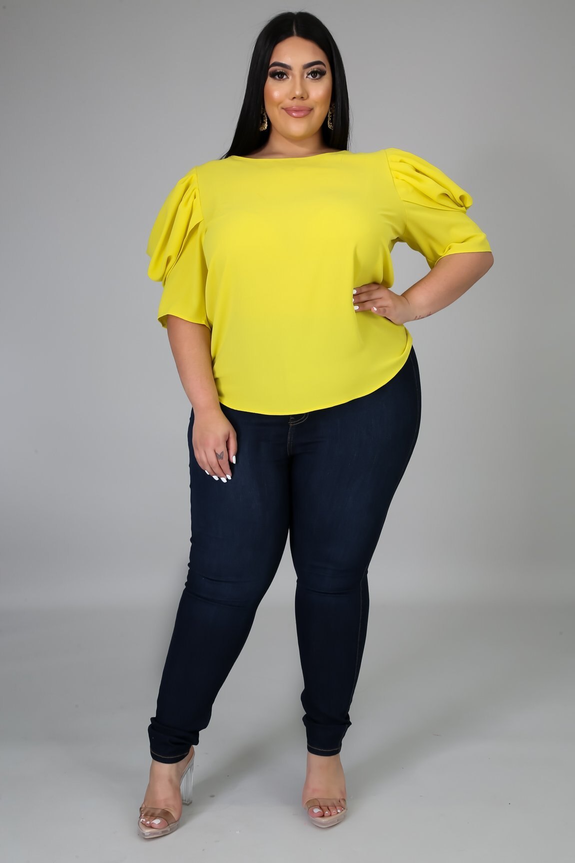 Geborduurde Linnen Tops Voor Vrouwen V-hals Casual 3/4 Mouw Blouses