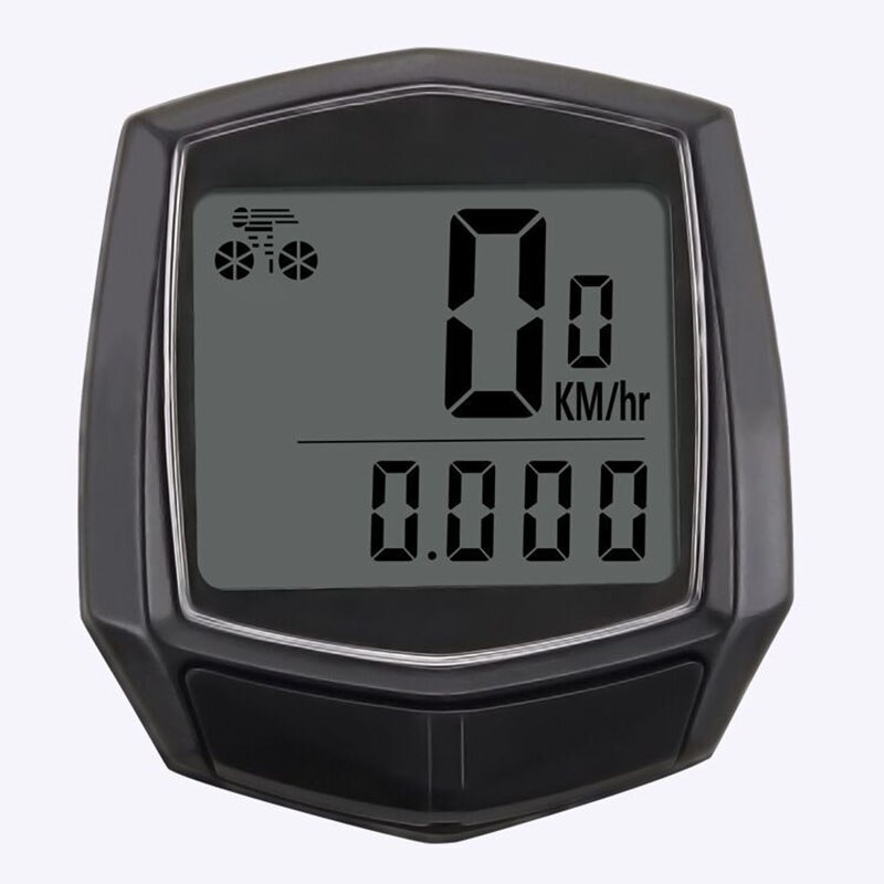LCD Bicycle Odometer Waterproof Multifunctional Bike Smart Tachometer Speedometer Portable Lightweight Bicycle Wired Speedometer: Default Title