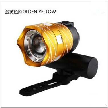 Oplaadbare 15000LM Xm-T6 Led Mtb Fietsverlichting Fiets Voor + Achter Koplamp: Gold Front Light