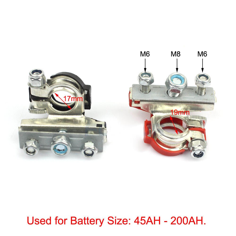 2pcs Car Accessories Auto Battery Terminal Connector Battery Quick Release Battery Clamps