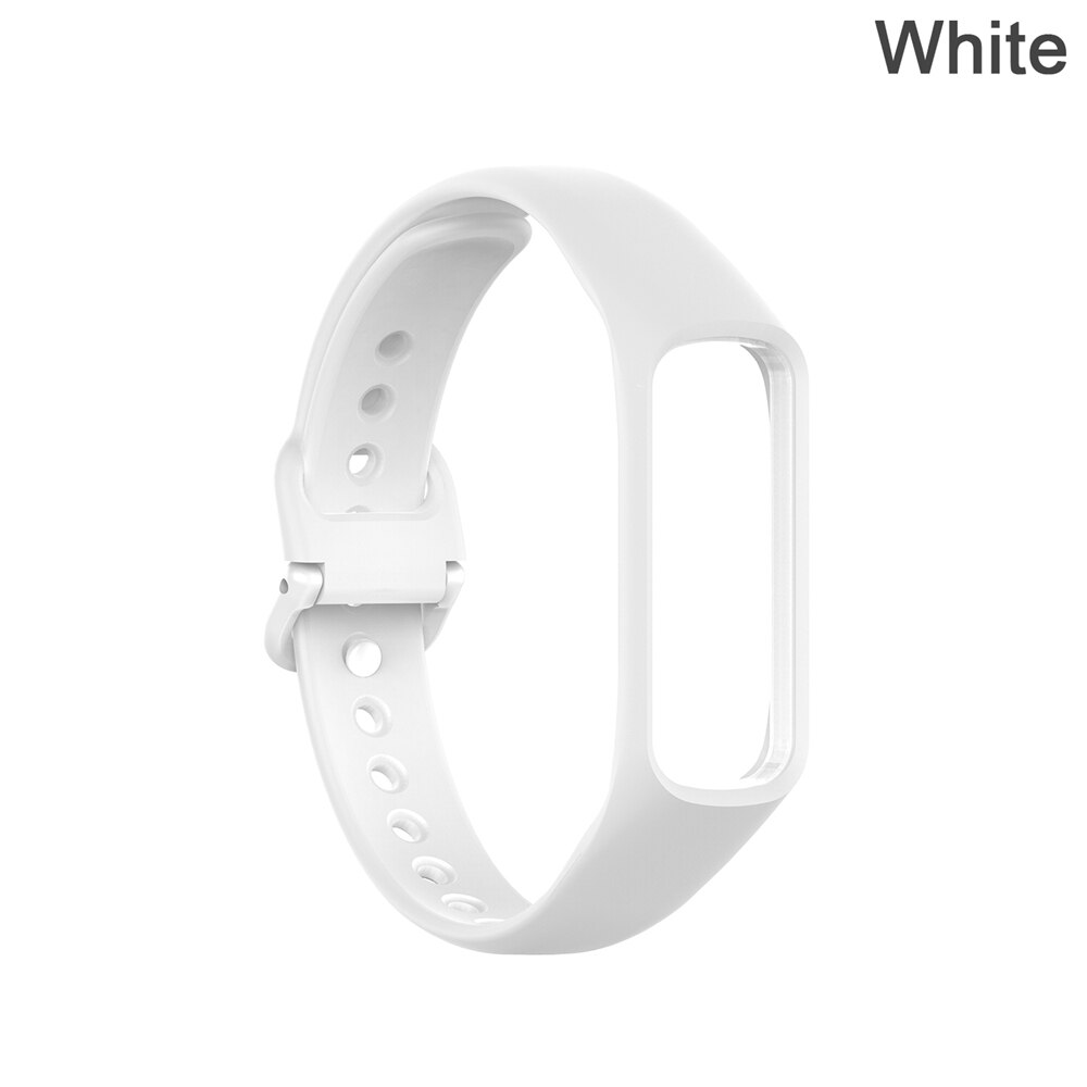 Smart klocka silikonrem för samsung galaxy fit-e /r375 band smart armbandsrem stegräknare fitness tracker armbandsrem: Typ 2 vit