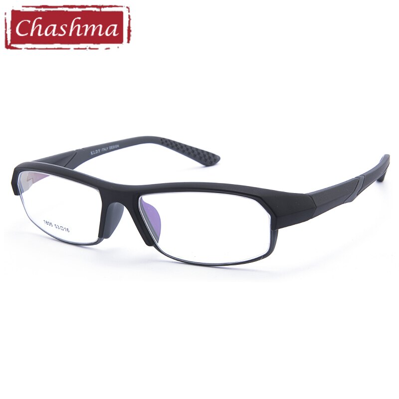 Korea Eyewear Sport Glasses frame optical frames TR90 prescription glasses lentes de hombre glases optik men frames: Black with Gray