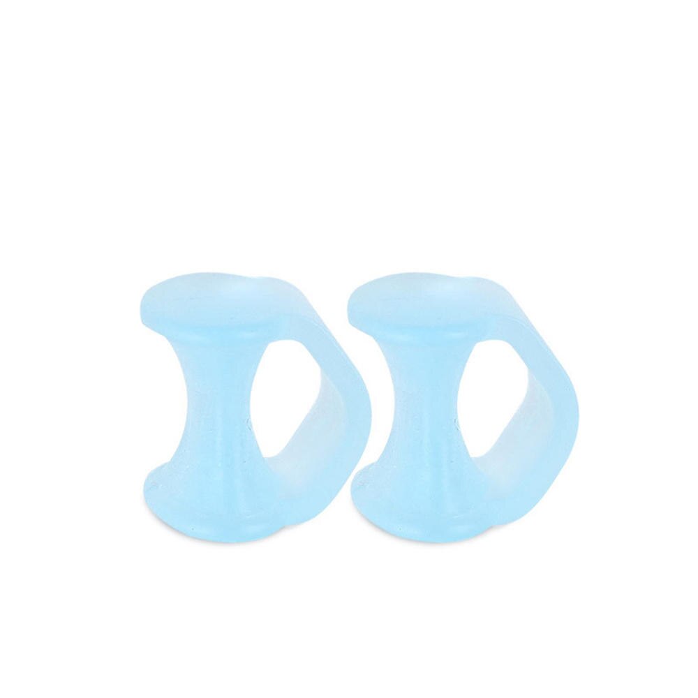 1Pair Ring Tail Finger Toe Separator Silicone Gel Bunion Hallux Valgus Overlapped Pain Relief Finger Toe Corrector Foot Care Too: Blue
