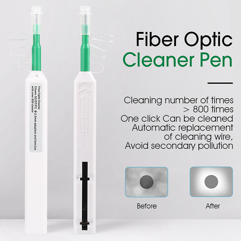 for SC/FC/ST One Click Cleaner tool 2.5mm Universal Connector Fiber Optic Cleaning Pen