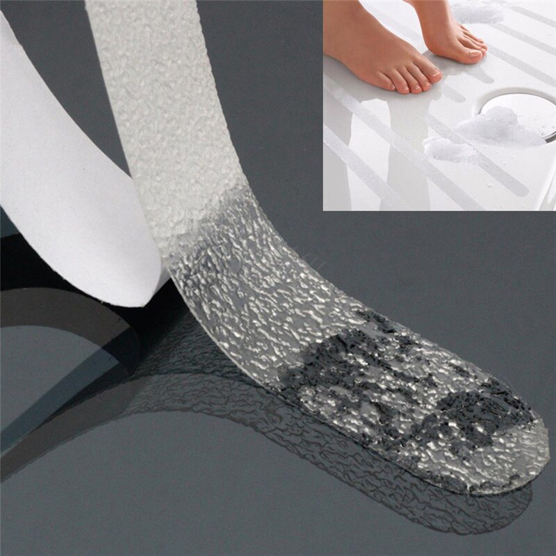 6PCS Anti Slip Bath Grip Stickers Shower Strips Pad Flooring Safety Tape Mat Applique Sticker Bath Tub Sanitary Ware Suite