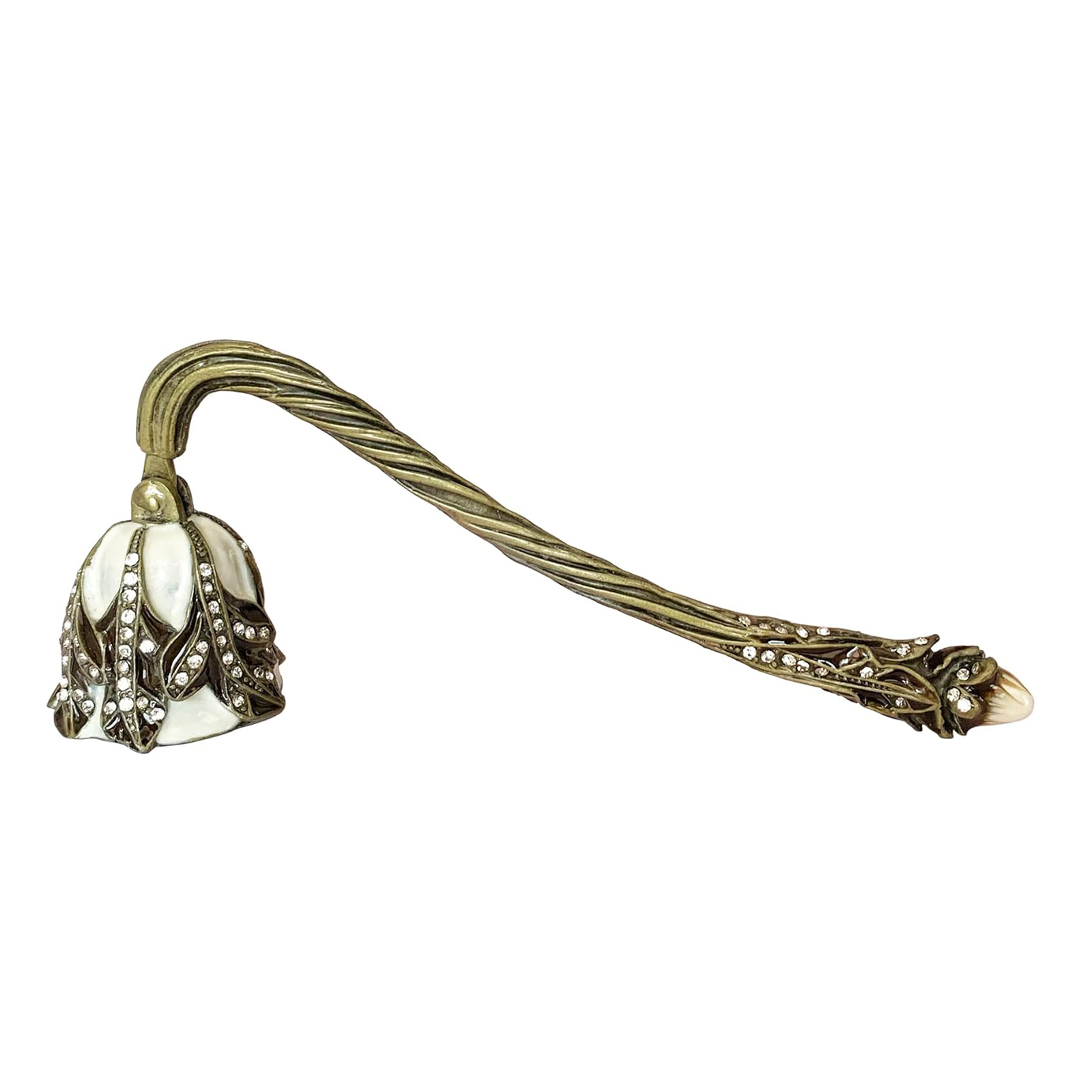 Vintage Flower Candle Snuffer Decorative Candle Extinguisher Flame Safely Long Handle Putting Out Fire Candle Extinguishing Tool: plum