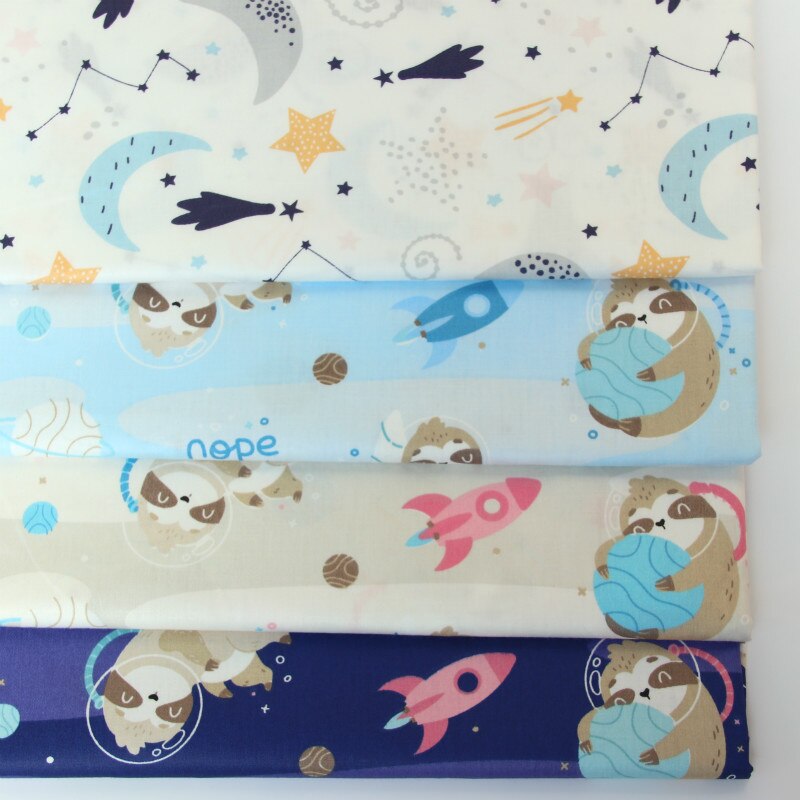 Tissu en coton de dessin animé pour enfants, patchwork en coton, matériel de couture et de matelassage pour bébés et enfants