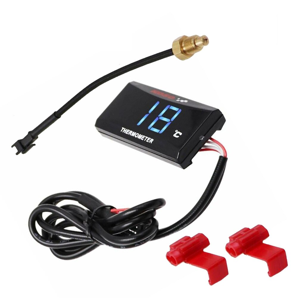 Motorcycle Thermometer Instruments Temp Temperature Digital Display For KOSO Material
