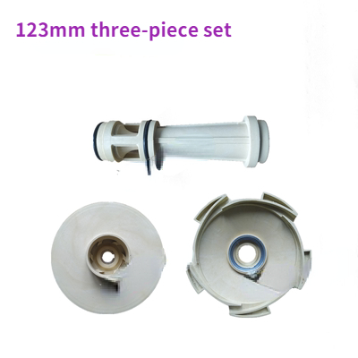 Självsugande pumpar centrifugalpumpar jetpumpar i rostfritt stål kateterstyrskena ppo plastimpeller vattenpumpsdelar: Vit