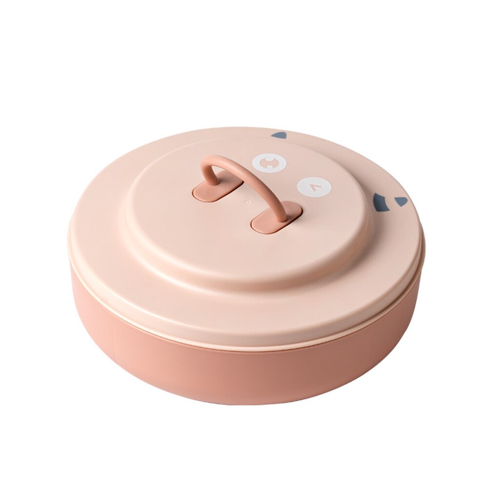 Snack Container Tray Divided Candy Nut Dish With Lid Snack Box Candy Tray Food Storage Box Candy Plates Dried Fruit Organizer: pink