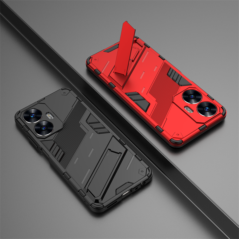 etui na telefon Realmi C55 4G Shockproof Armor magnetyczny uchwyt etui na telefon RealmeC55 Realme C55 C 55 55C 4G RMX3710 6.72" Bck pokrywa