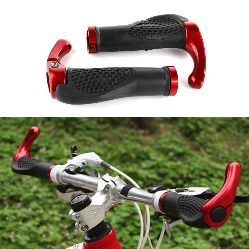 Ergonomico MTB Mountain Bici Del Manubrio In Gomma Manopole Bicicletta Lock-On Estremità