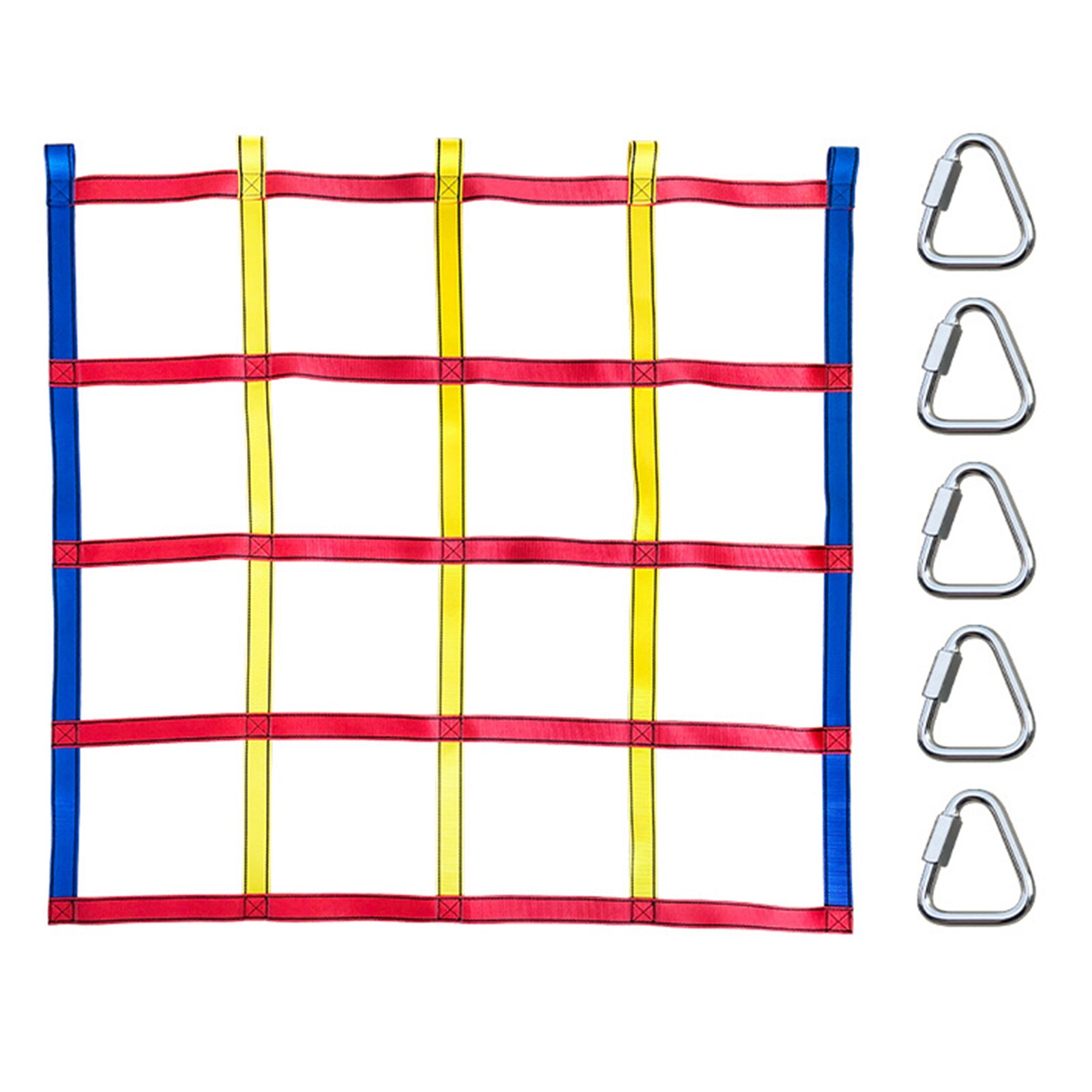 Kids Outdoor Three-color Climbing Net Durable Climbing Cargo Net Sports Field Accessories Playground Equipment