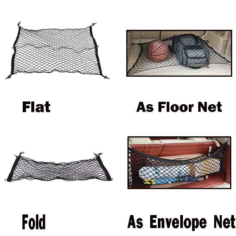 100*70cm bagasjeroms bagasjerom gulv lastenett mesh bagasje elastisk nett til toyota høylander kluger 08