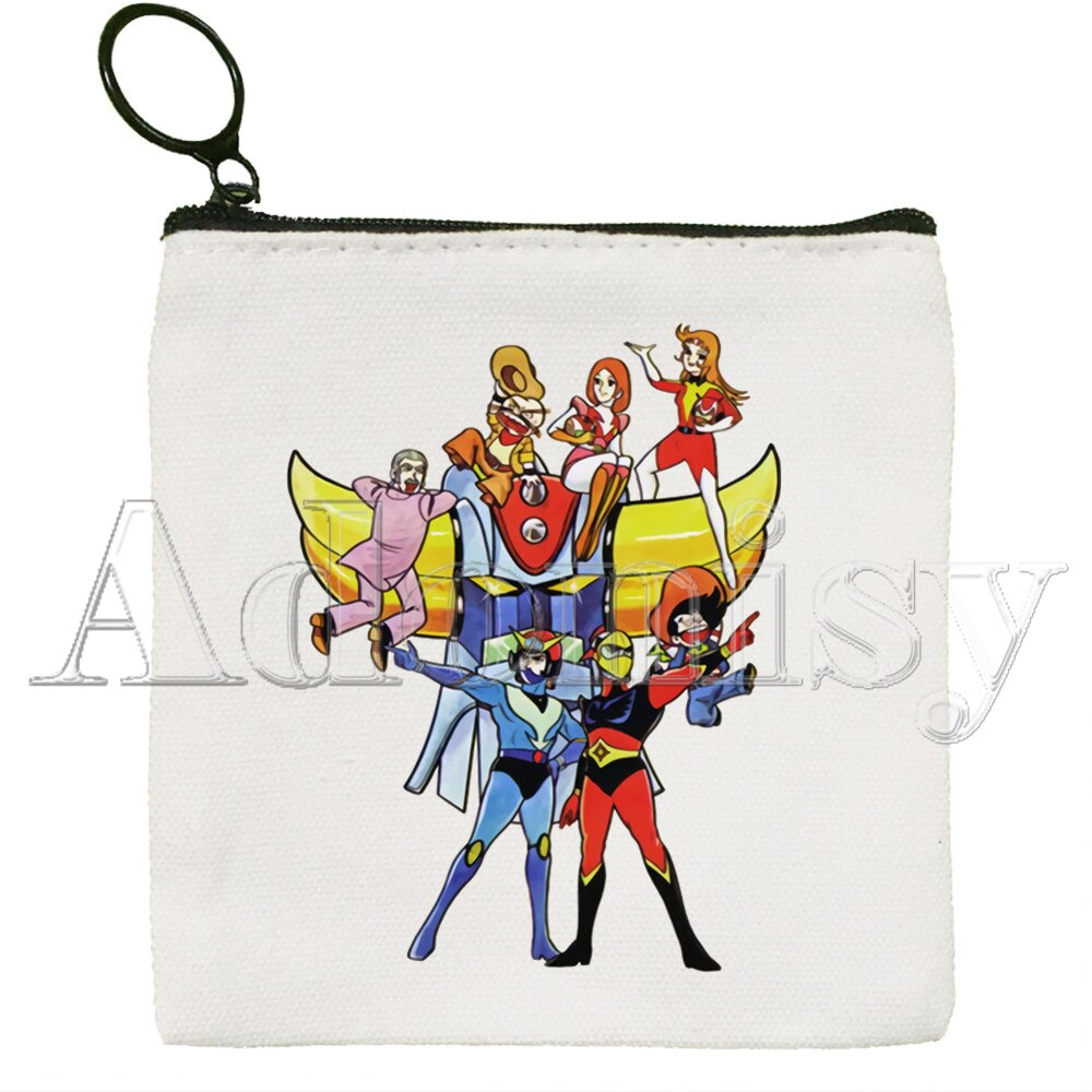 Goldorak Koreanische Stil Cartoon Gedruckt Leinwand Tasche Leinwand Einfache und Modische Lagerung Tasche: M