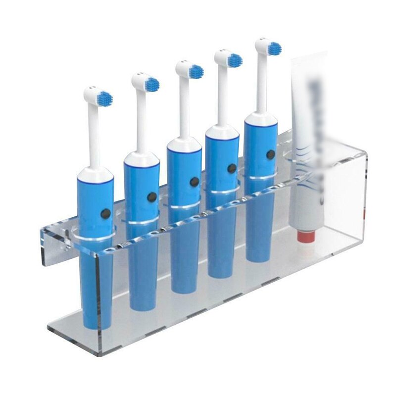 Wall Mounted Electric Toothbrush Storage Rack Bathroom Acrylic Toothpaste Holder Buco Dello Spazzolino Da Denti: 5