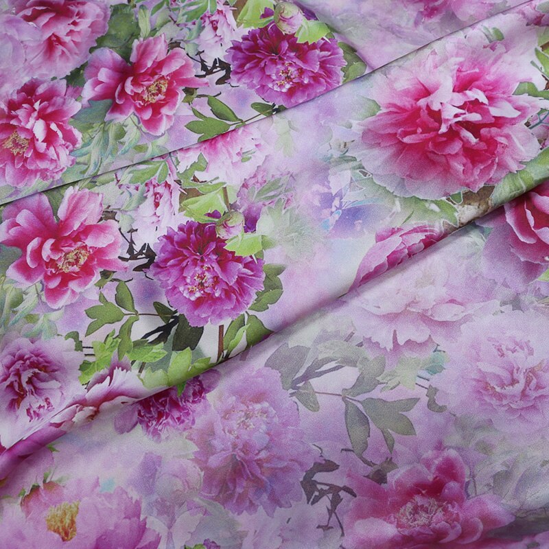 silk fabric by the yard satin meter pure silk fabric flowers for dresses wonder woman