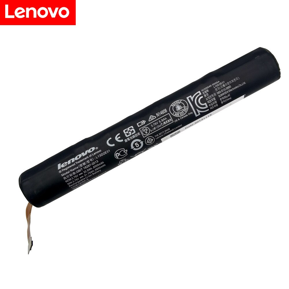 Lenovo – tablette de Yoga 8 B6000 100% B6000-H B6000-F 60044 60043 mAh, batterie L13C2E31, avec Code de suivi, 6000 Original