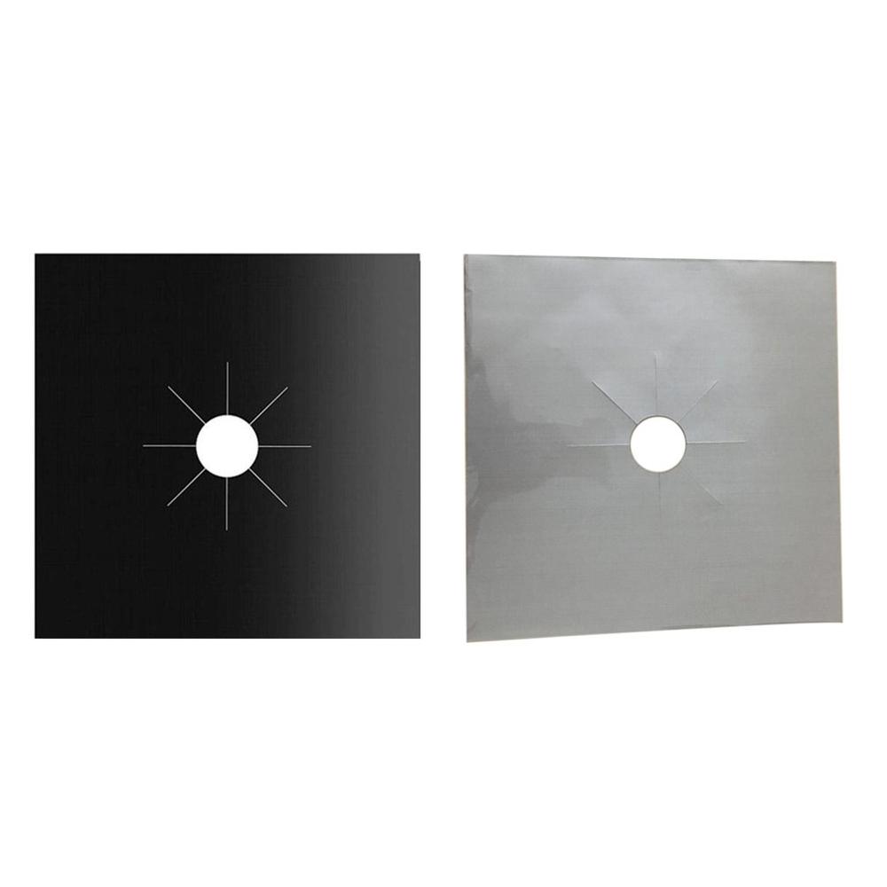 270*270*0.12mm almohadillas protectoras de teflón para estufas de gas, lavables, con aceite y antiincrustantes, para limpiar estufas de gas.
