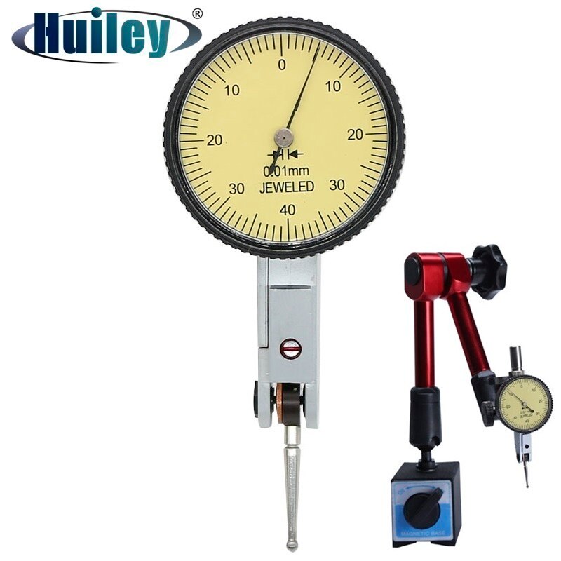 Leverage Dial Indicator for Shaft Runout Measurement Shockproof Analog Test Indicator Gauge for Hole Runout Measuring Tools