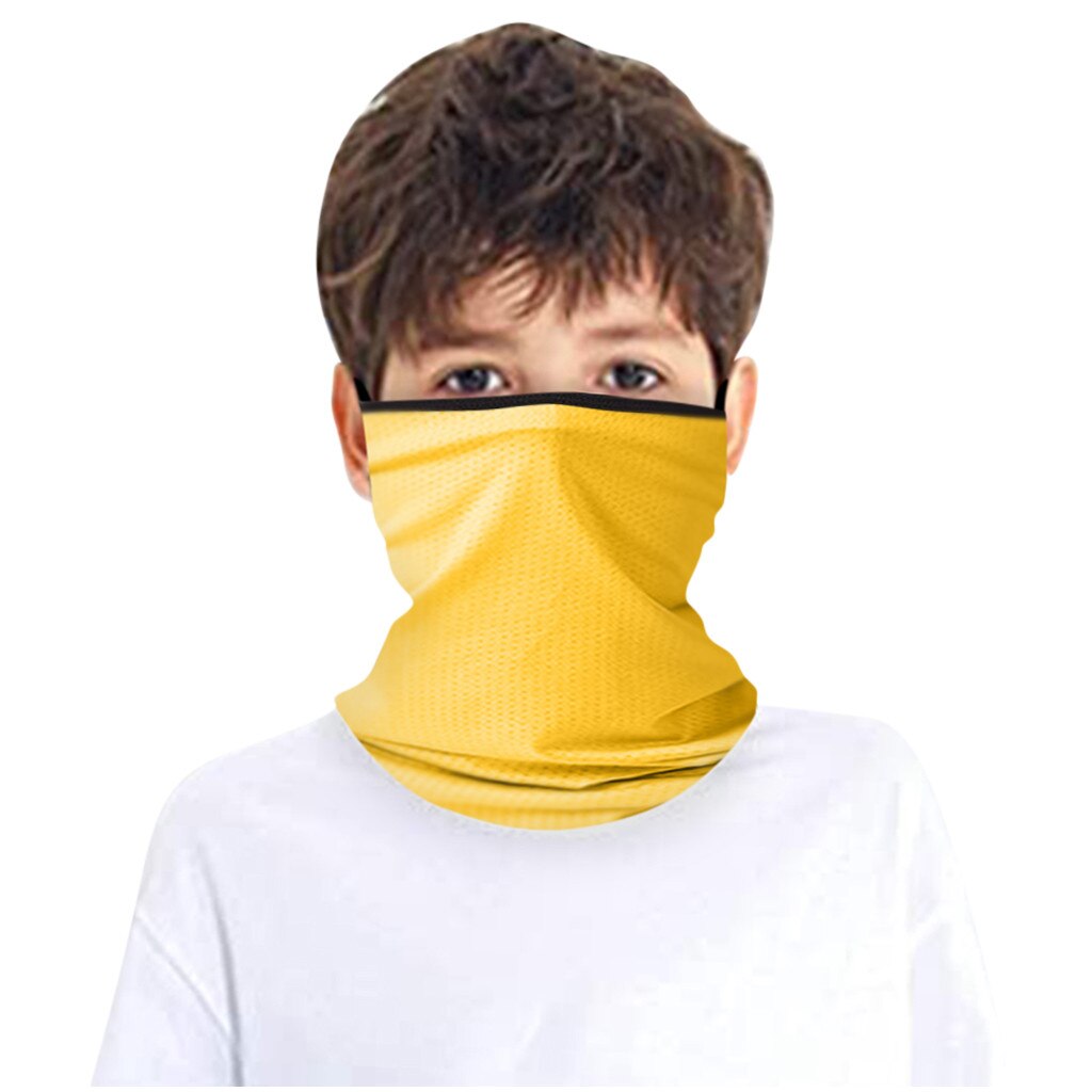 25#  kinder rave bandana sjaals nekwarmer buis hoofddeksels voor jongens en meisjes gezichtssjaal buitensporten halve gezichtsfiets sjaal: I