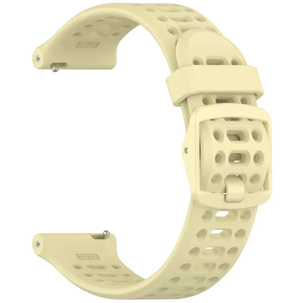 Hengittävä ranneke 20mm amazfit active 2 square/active 44mm -kellolle, gts 4 2 mini/bip 3 pro/gtr 42mm -kellolle, silikoninen urheiluranneke: Valkoinen valo pur