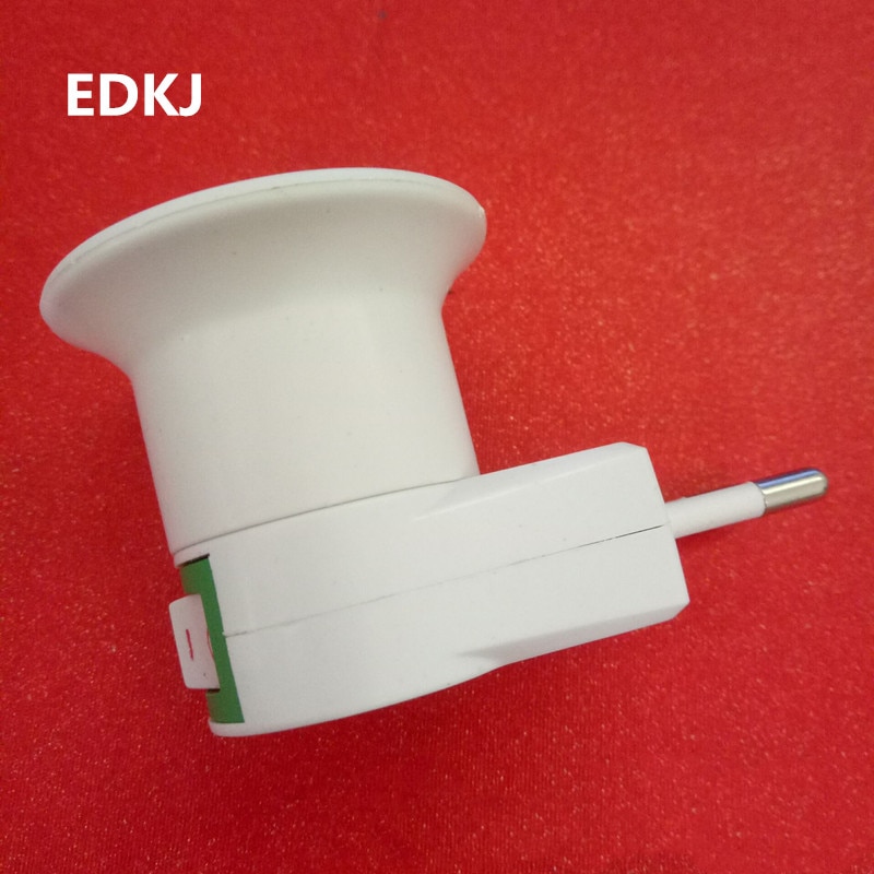 1Pc E27 Eu Ronde-Voet Socket Type + Op/Off Mobiele Lamphouder Klein Nachtlampje Socket lamp Adapter Converter