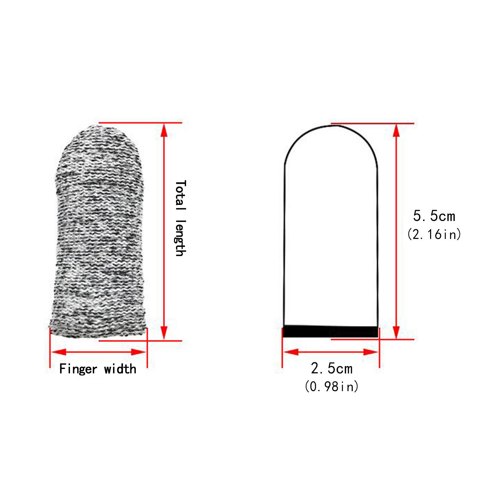 Funda de dedo resistente a cortes afilada, protección de dedo índice del pulgar, Mangas de seguridad para trabajo de corte, herramienta de tallado de pintura, 10 Uds.