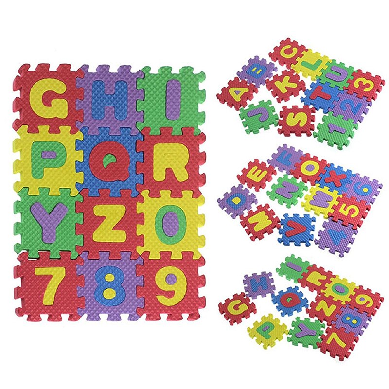 36 Pcs Baby Kind Aantal Alfabet Foam Puzzel Foam Wiskunde Educatief Speelgoed Educatief Speelgoed Creatieve Puzzels Speelgoed
