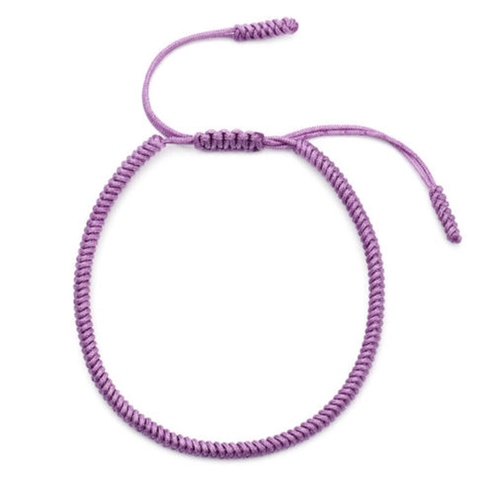 7 kleur Yoga Armband Tibetaanse Boeddhistische Goede Lucky Charm Tibetaanse Armbanden & Armbanden Voor Vrouwen Mannen Handgemaakte Knopen Touw Armband: 7