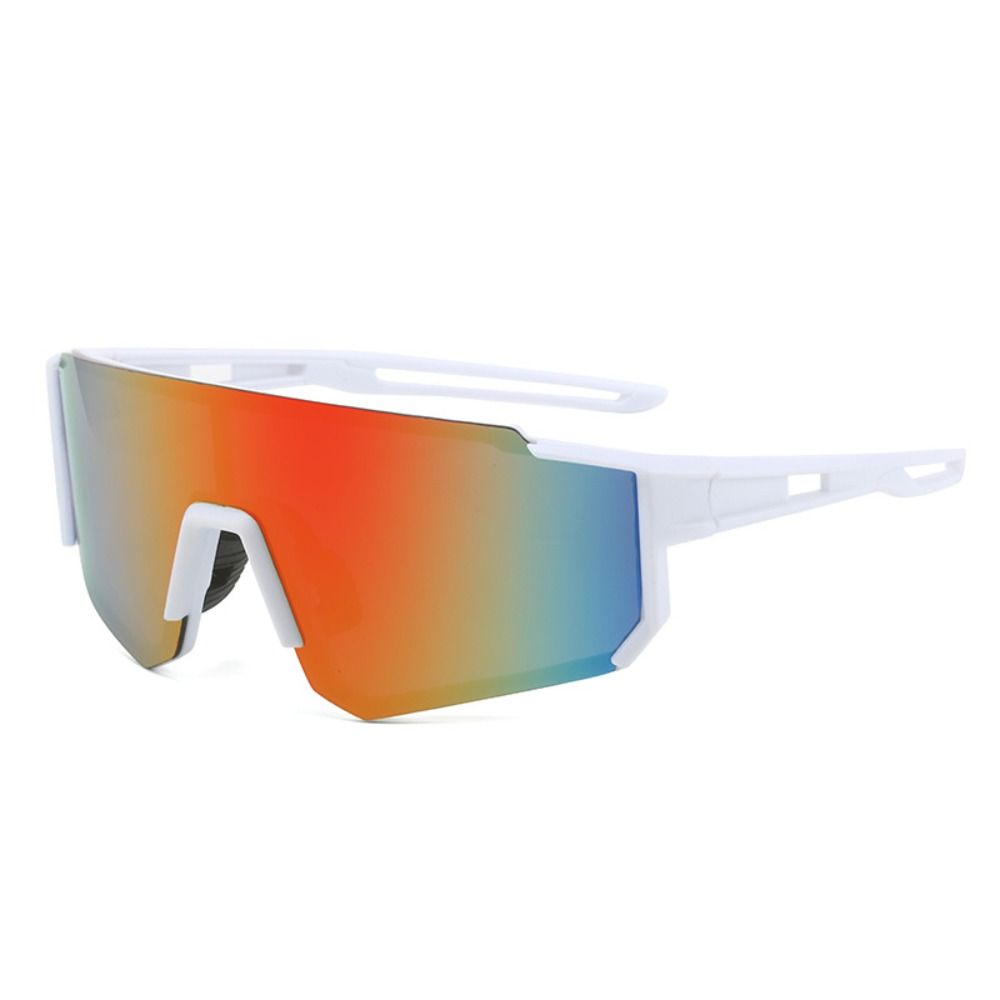 Uv400 cykelsolglasögon personliga hd-linser vintage uv-resistenta cykelglas överdimensionerade vindtäta utomhussportglasögon motocross: Blå
