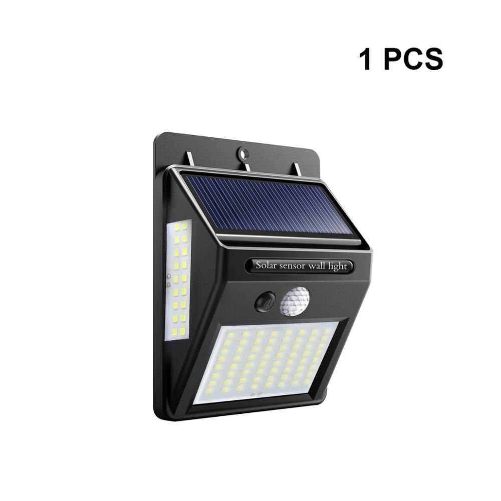 100 LEDs Solar Light PIR Motion Sensor Outdoor Solar Lamp Waterproof Wall Street Garden light Emergency Security Night Lighting: 1 piece