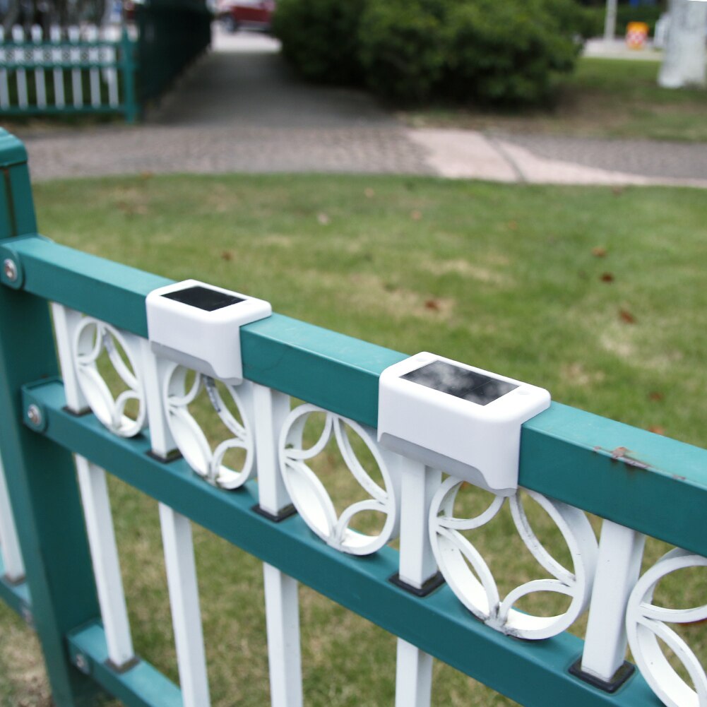 4 Stuks Led Solar Path Trap Licht Outdoor Wandlamp Tuin Yard Fence Wall Landschap Lamp Energie-Efficiënte Oprit hek Verlichting