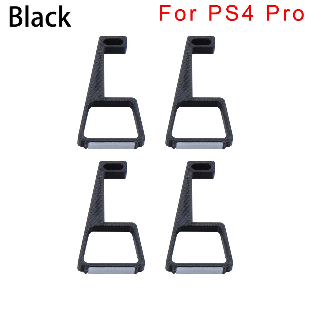 4Pc Game Console Horizontale Houder Beugel Cooling Voeten Desktop Stand Voor Sony PlayStation4 PS4 Slanke Pro Game Accessoires: black For PS4 Pro