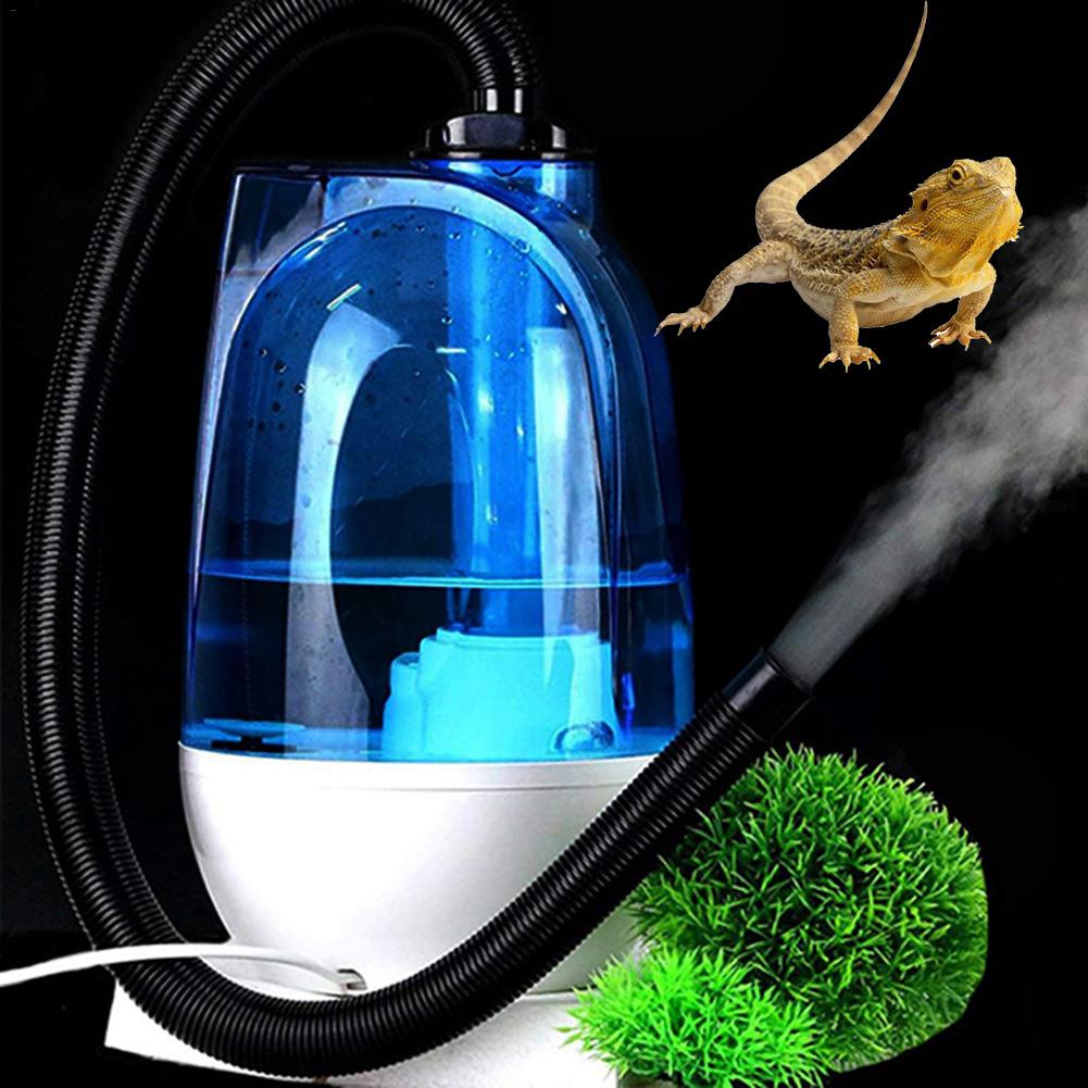 Humidificador de gran capacidad para reptiles, caja nebulizadora para anfibios, atomizador, dispensador de niebla de agua, fabricante de niebla, UE/EE. UU., 3L/4L,