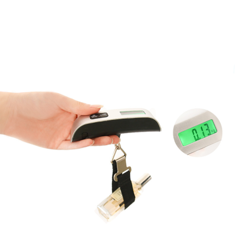 Portable Scale Digital LCD Display 50kg Handheld Suitcase Travel Bag Weight Hook Electronic Weighing Scale