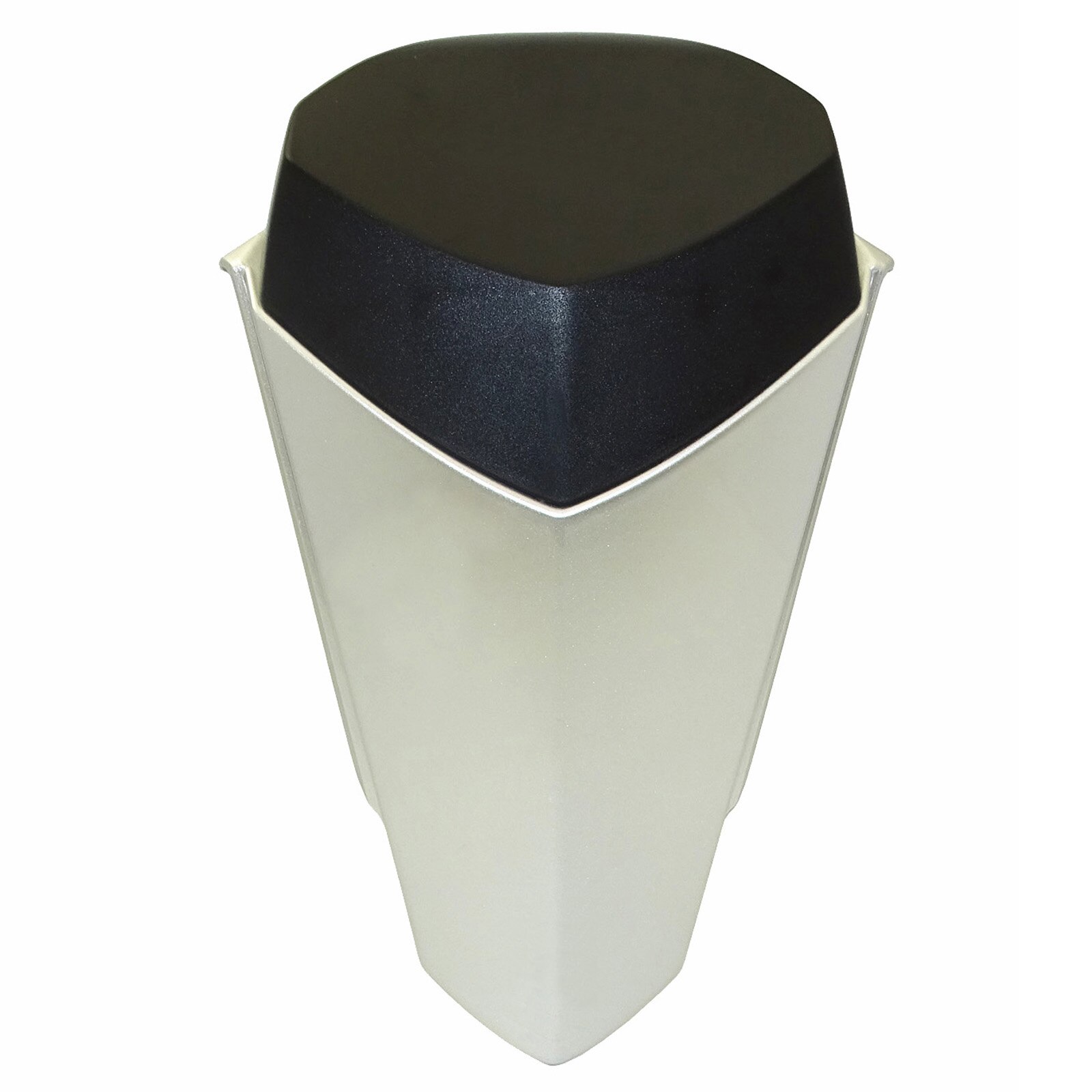 QMSTART Racing Passenger Pillion Rear Seat Cover Solo Cowl For YAMAHA YZF-R1 R1 M/S R1M R1S: Silver