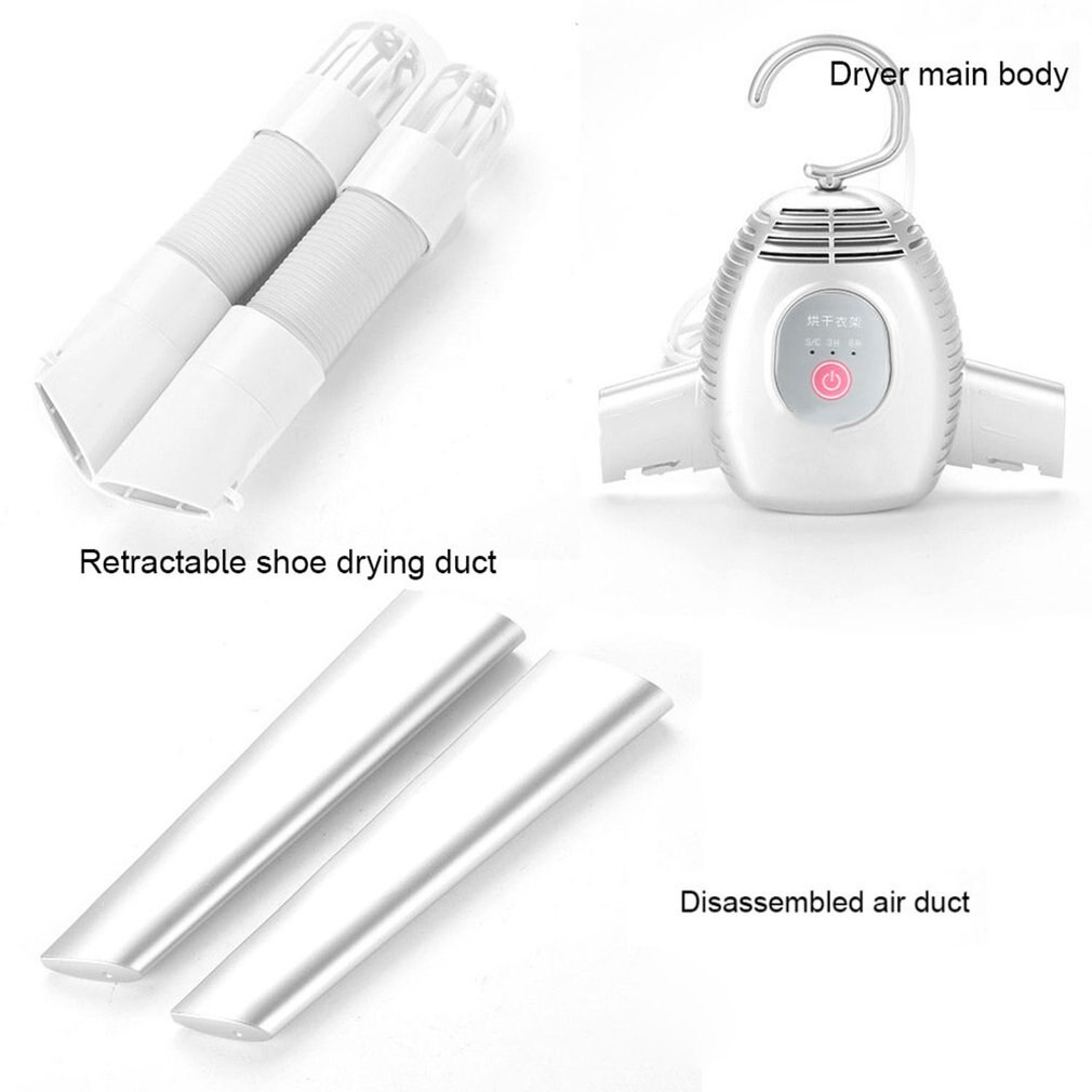 Electric Clothes Dryer Warm Air Dryer Ptc Ceramic Heating Fast Drying &Cold Air Switching Foldable Clothes Drying Rack EU/UK