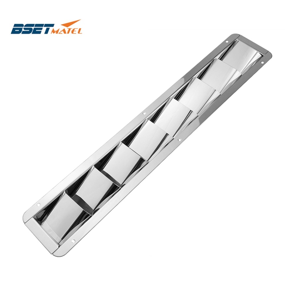 BSET-Grille de Ventilation pour bateau en acier inoxydable 304, 8 fentes, Grille de Ventilation pour bateau