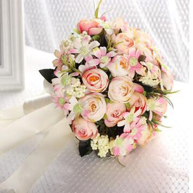 purple light green pink Blue Ivory Yellow wedding flower wedding bouquet: Purple