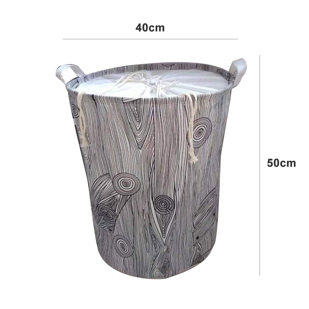 Large Capacity Drawstring Laundry Hamper Canvas Storage Bag Organizer With Handle Bin Folding Collapsible Laundry Basket: K