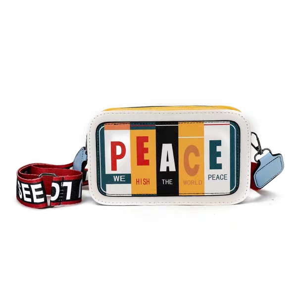 Sac femmes printemps petit sac épaule sac de messager femmes en cuir femmes sac imprimé lettre petit sac carré