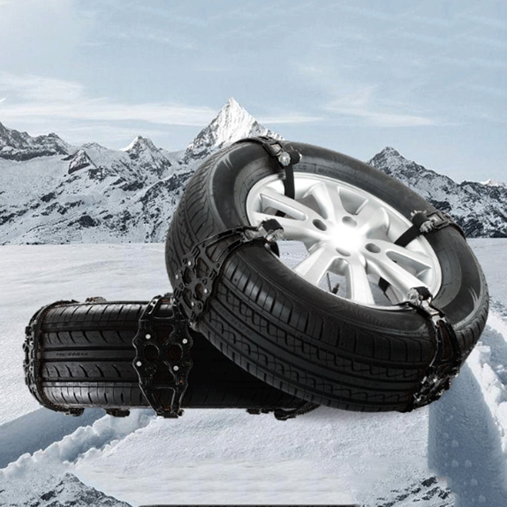 Auto Band Sneeuw Keten Anti-Slip Ketting Met Gear Sluiting Universele Lange Strip Verdikking Rundvlees Pees