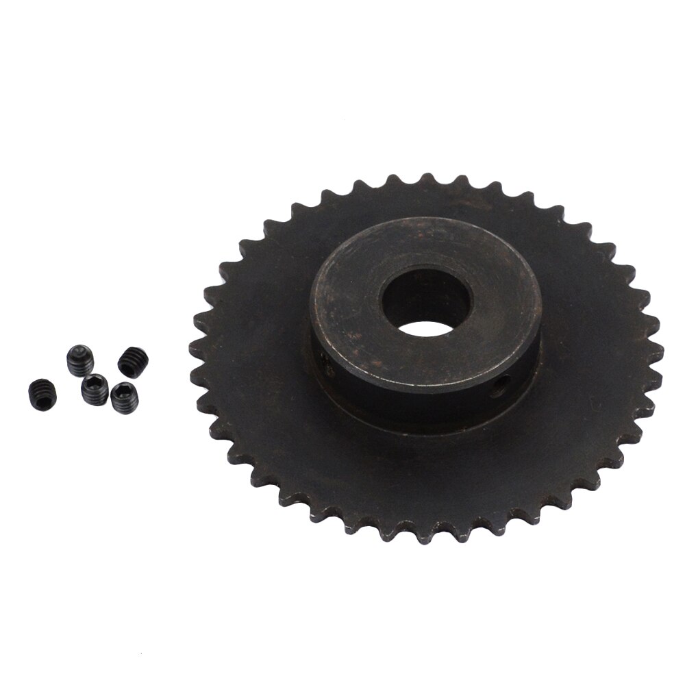 Engrenage à chaîne 04C, 45 #, 40 dents, roue à pignons industrielle avec alésage de fil supérieur, 8mm 10mm 12mm 14mm 15mm 16mm 17mm 18mm 19mm, 1 pièce
