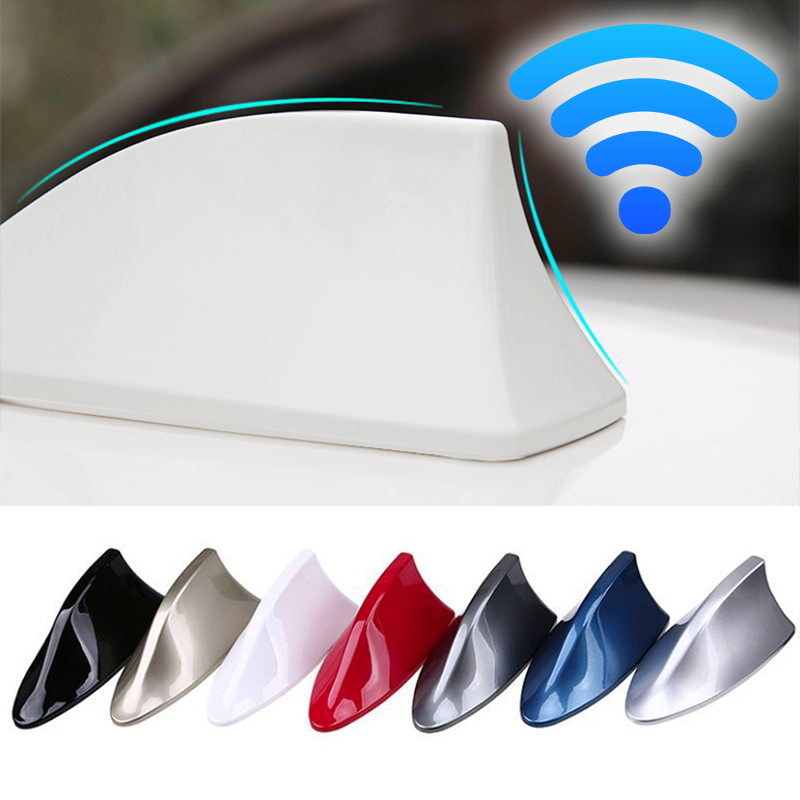 Car Shark Fin Antenna Wireless Aerials Radio FM Signal Receiver Roof Radome Antennas Auto Styling Parts Model for All Car Models