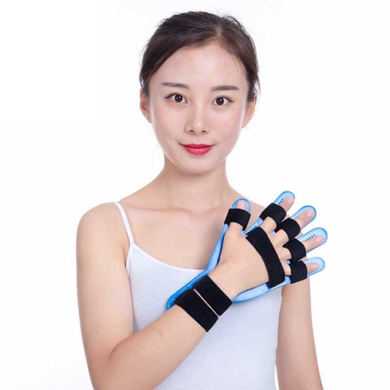Ortotisk träning finger skena fingerplatta finger handled rehabilitering tränare stroke hemiplegi paraplegisk handfixering