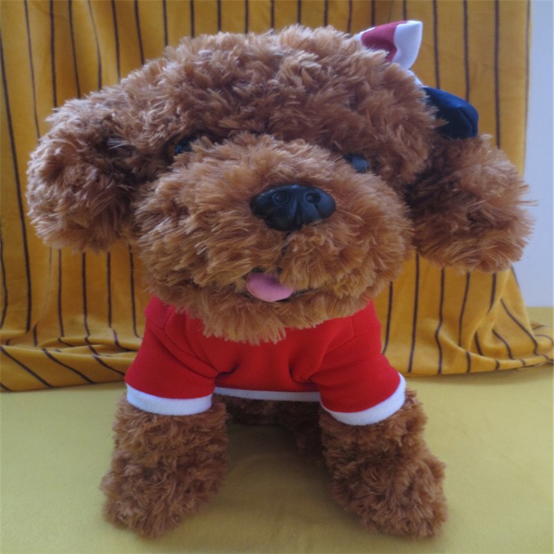 Roliga kläder för hundar polyester röd jul brev mönster hund t-shirt klassisk jul fyra storlek hundkläder